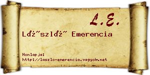 László Emerencia névjegykártya